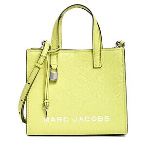 New Marc Jacobs Mini Grind Leather Tote Limoncello